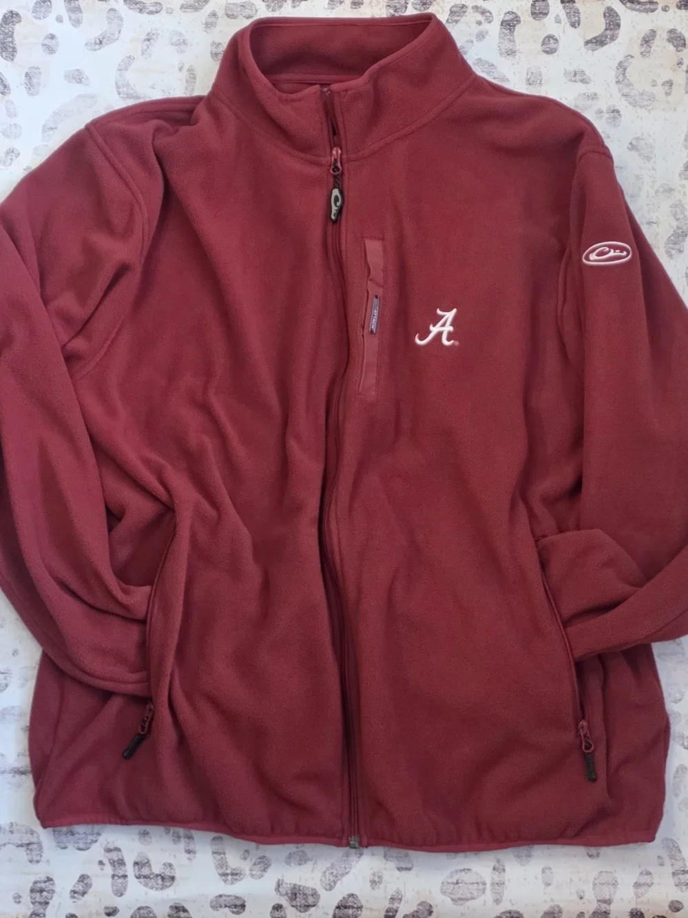 Alabama Crimson Tide Collegiate Full-Zip Fleece Jacket with 'A' Script
